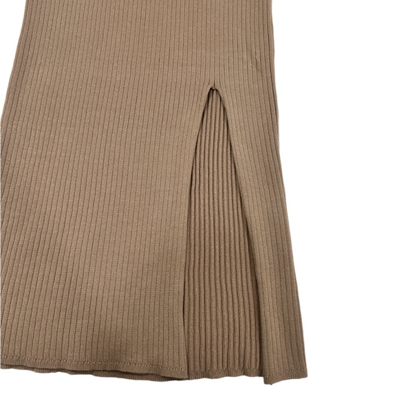 Fashion Nova Two Piece Ribbed Mid Length Skirt Set - Picture 7 of 9